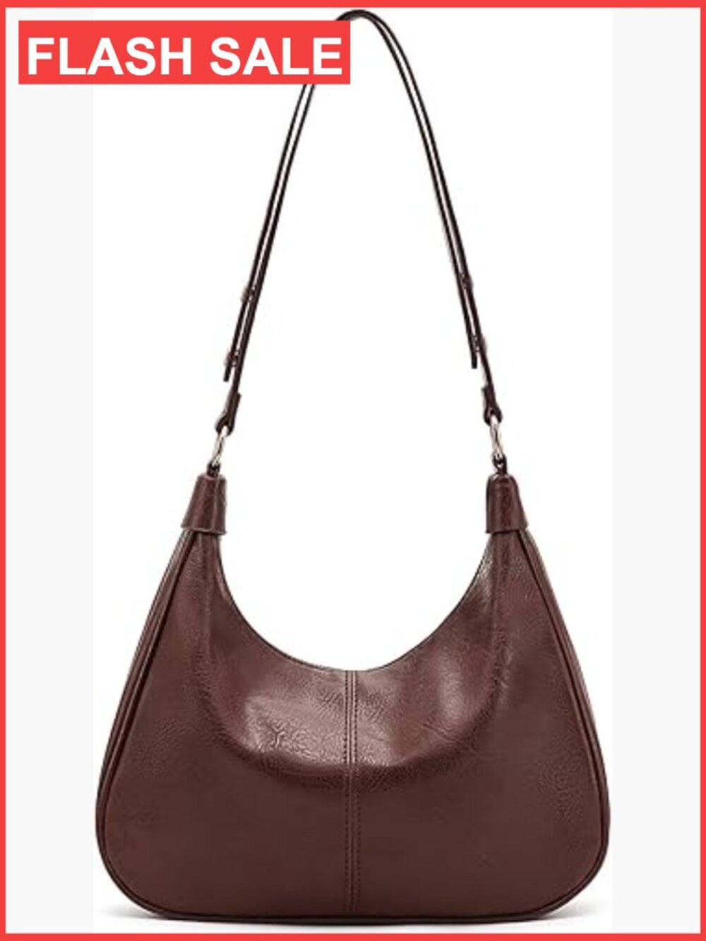 Ultra Soft Foldable Vegan Leather Crossbody Hobo Tote Shoulder Bag